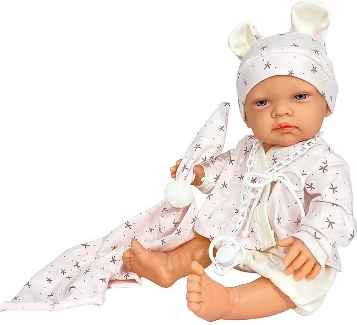 Nines d Onil Babypop Rubi Dekentje Meisje 45 cm